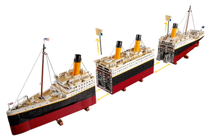 LEGO Icons Titanic (10294) | 1:200 Scale Model Ship | 9,090 Pieces