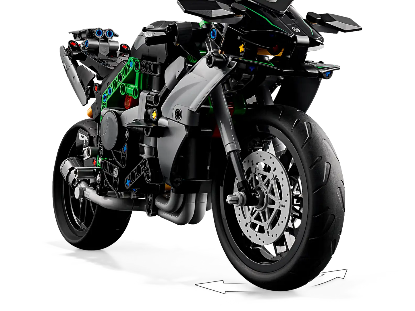 Lego Technic Kawasaki Ninja H2R Motorcycle 42170 Toy 643 Pieces Building Kit Kids Adults Gifts Birthday Hobby Christmas