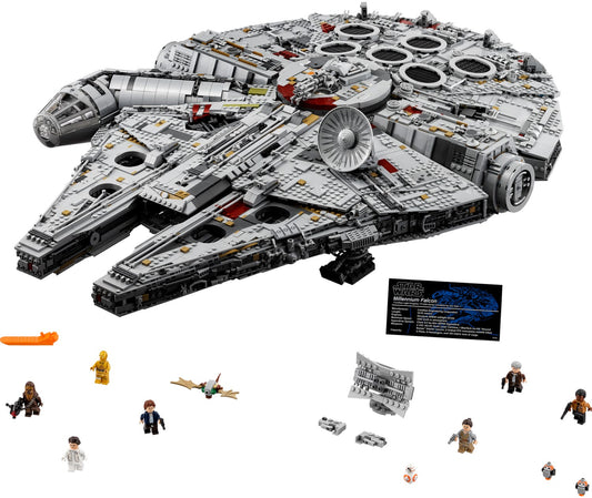 Lego Star Wars Millennium Falcon 75192 Building Kit 7541 Pieces - Kids Adults Gifts Birthday Hobby Ornament Collectors Christmas