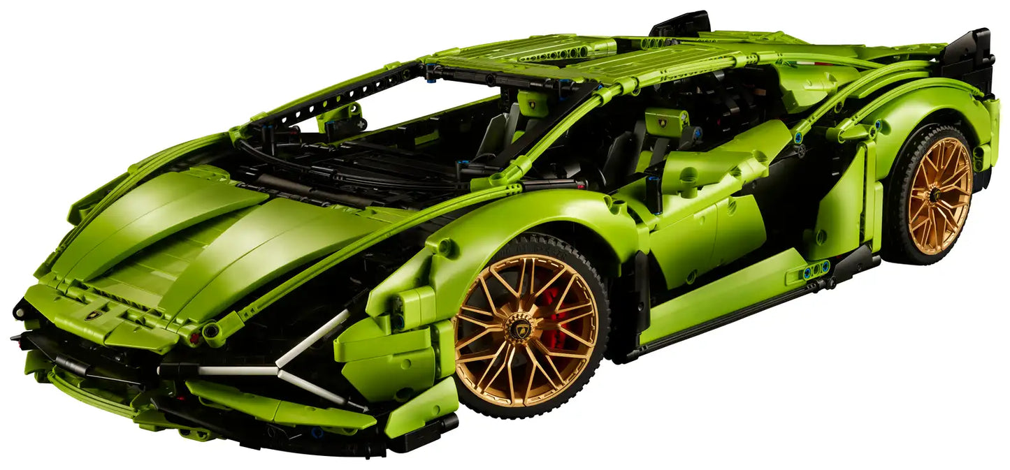 Lego Technic Lamborghini Sian - 3696 Pieces Building Kit Construction Set Car Toys Kids Adult Gifts Birthday Hobby Christmas